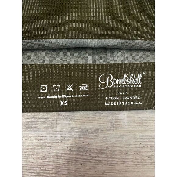 Bombshell Sportswear Sports Bra Racerback Brown Size XS Lot of 2 - Picture 3 of 3